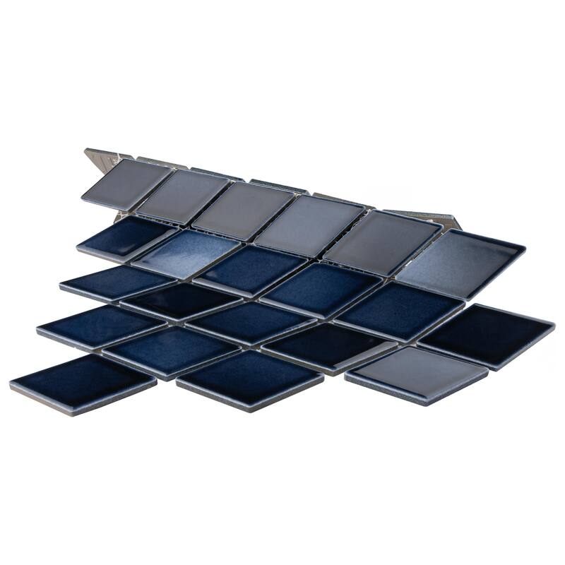 Merola Tile Hudson Kite Midnight 101/8" x 113/4" Porcelain Floor and